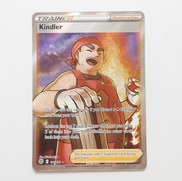 Pokemon Kindler full art holo trainer card 170/172 Brilliant Stars - Picture 1 of 5
